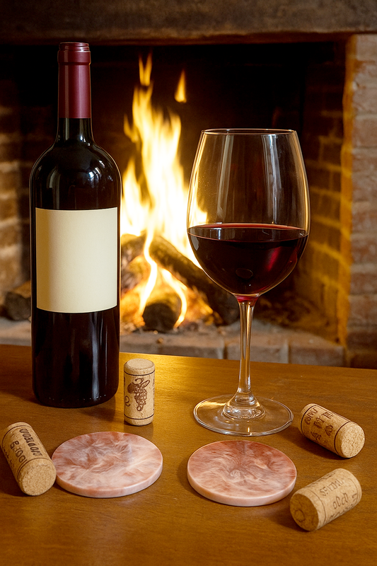 Sottobicchiere in resina epossidica, sfumature bordeaux e bianche, vino, tema vino, resina, resin, regalo, bomboniere