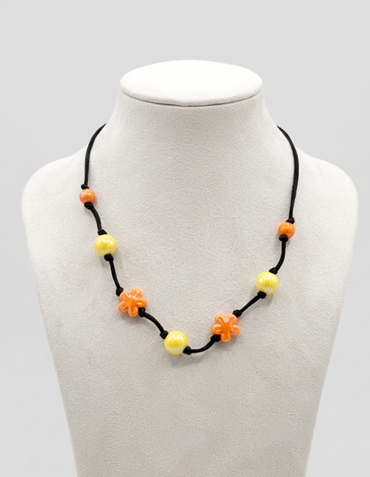 collana, giallo, arancione, gioiello, primavera, outfit, margherite, jewels, necklace, orange, jellow