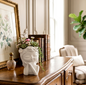 vaso, vaso decorativo, volto, bambina, riposo, calma, bomboniera, battesimo, comunione, cresima, matrimonio, utile, arredamento, arredo