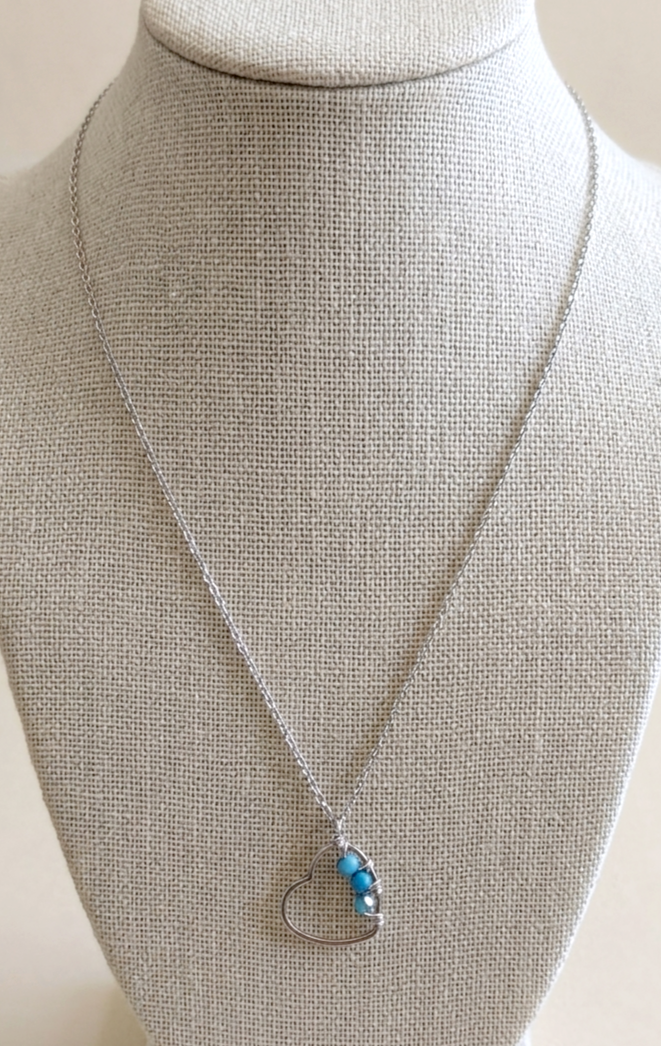 collana, cuore, luce, vetro, acciaio, raffinata, pendente