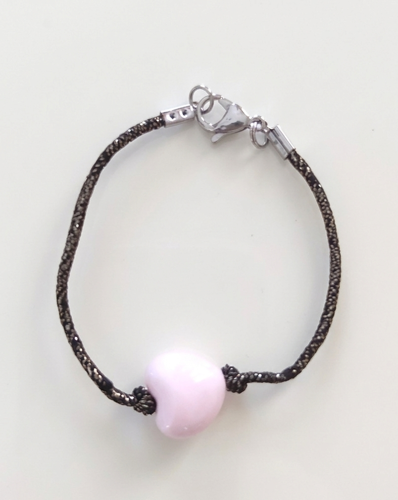 braccialetti, ceramica, acciaio, sfere, margherite, cuori, colori, regalo, jewels, bijoux