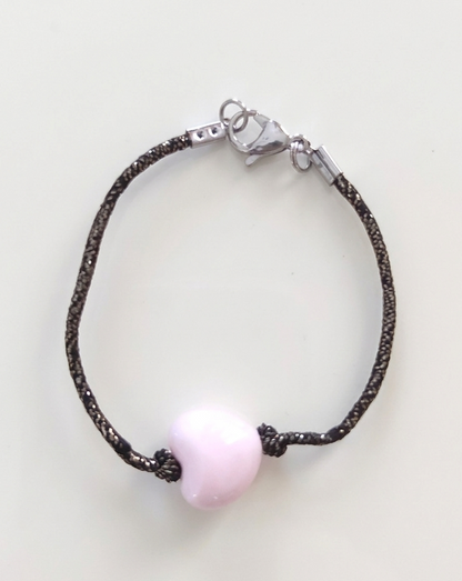 braccialetti, ceramica, acciaio, sfere, margherite, cuori, colori, regalo, jewels, bijoux
