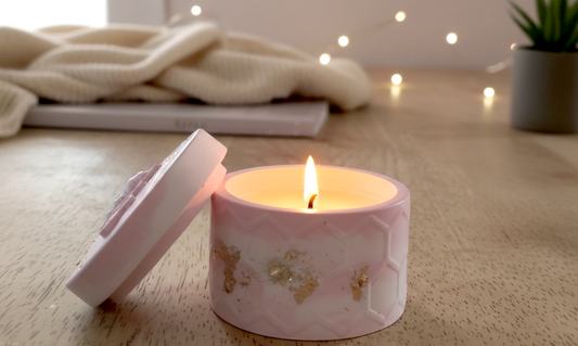 candela, cera di soia, vaniglia, profumo, relax, arredamento, bomboniera