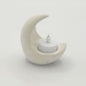 portacandela, luna, resina ecologica, candela led, relax, bianca, azzurrina, verdina, regalo, battessimo, comunione, cresima, matrimonio, regalo, bomboniere, bomboniera