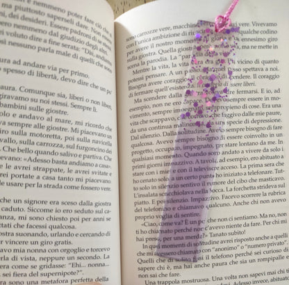 segnalibro, segnalibri, resina, resina epossidica,  leggere, lettura, libro, regalo, battessimo, comunione, cresima, matrimonio, bomboniera