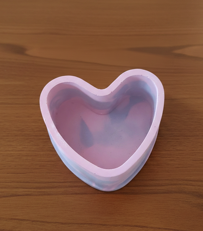 scatolina, resina ecologica, portagioielli, cuore, regalo, bomboniera, bomboniere