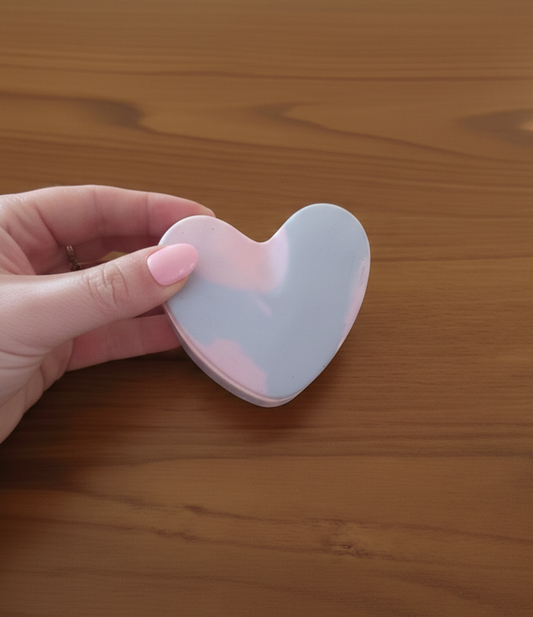 scatolina, resina ecologica, portagioielli, cuore, regalo, bomboniera, bomboniere