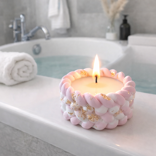 candela, cera di soia, arredamento, relax, ambiente, profumo, vaniglia, bomboniera